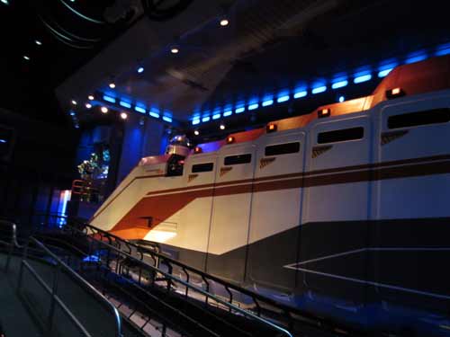 Star Tours is a 3D simulator ride that may induce motion sickness or claustrophobia. 