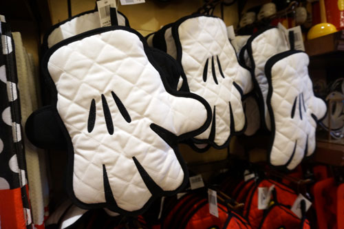 Mickey can give you a hand with that hot item in the stove.