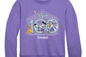 Disney's Platinum Celebration Collection. Fleece sweatshirt. Photo Credit © Disney Enterprises, Inc. All Rights Reserved.