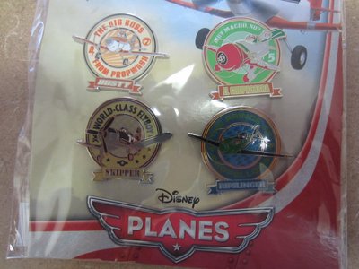 Disney Planes trading pins.