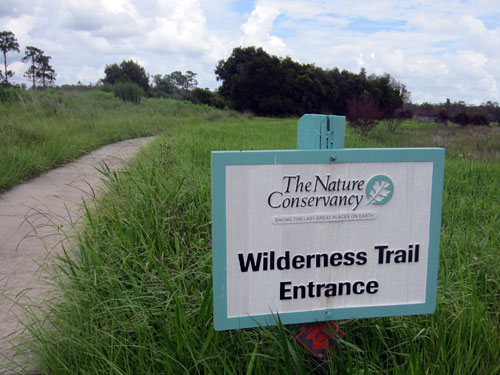 The trails are only partially paved.