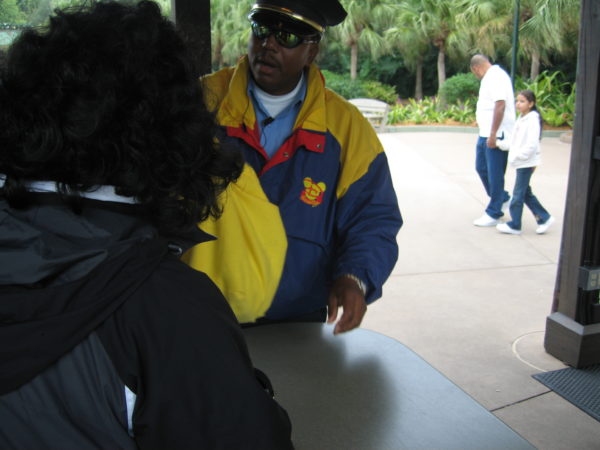 Leaving the park means having to go back through security.