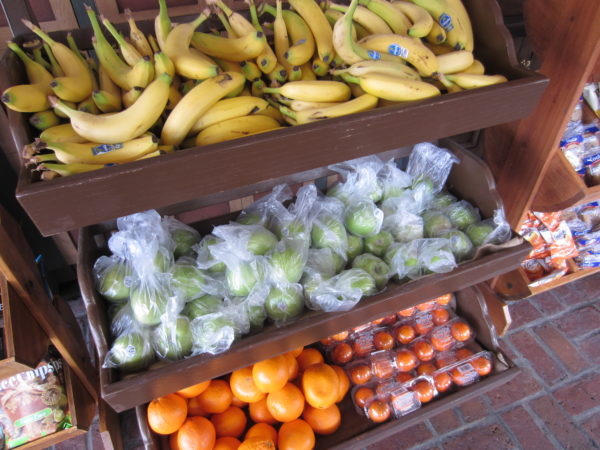 The fruit markets are always busy!