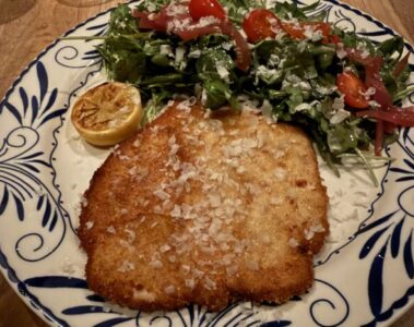 Crisp chicken cutlet