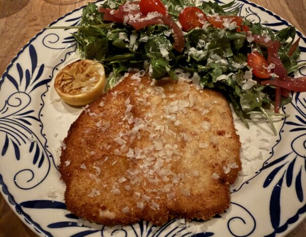 Crisp chicken cutlet