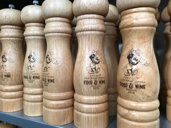 Salt and pepper grinders featuring Mickey Mouse.