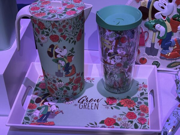 Flower & Garden Festival pitcher and tumbler.