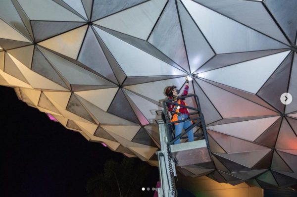 Disney Installing New Lights On Spaceship Earth – World Of Walt