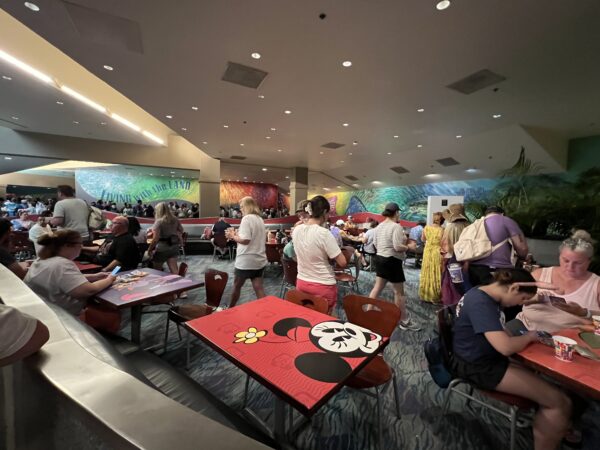 Seating areas in the Passholder Lounge. 