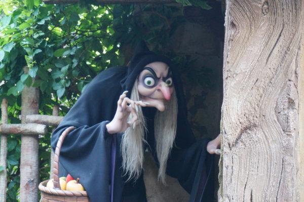 The final scene of Seven Dwarfs Mine Train was rescued from the demolished Snow White's Scary Adventures and repurposed here!