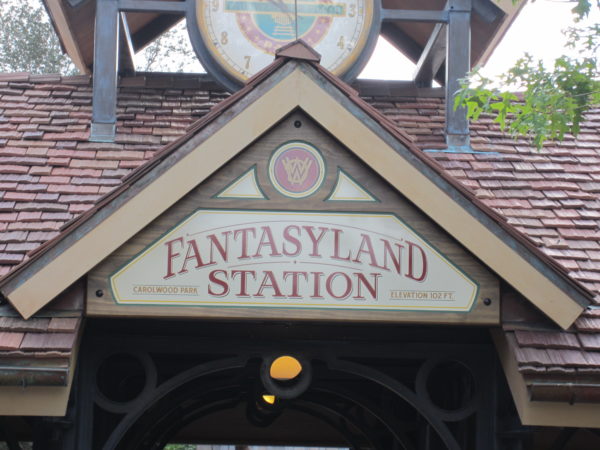 The Fantasyland Station has gone by several names, but it is part of Fantasyland today. 