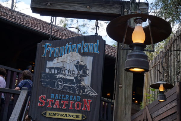 Frontierland Station sits near Splash Mountain. 