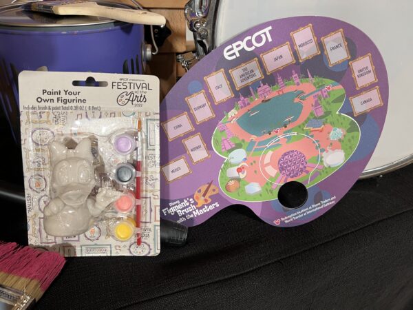 Figment's Brush With The Masters game with a Paint Your Own Figurine prize