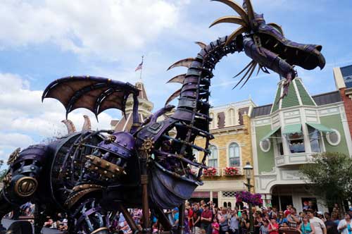 The Festival of Fantasy parade floats are amazing.