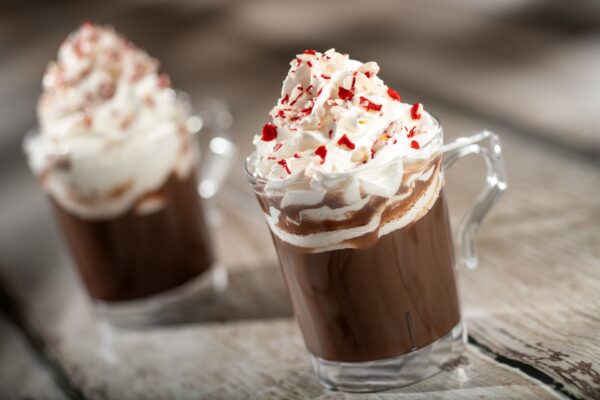 Cocoa Peppermint Warmer: Hot Cocoa by Joffrey’s with peppermint schnapps