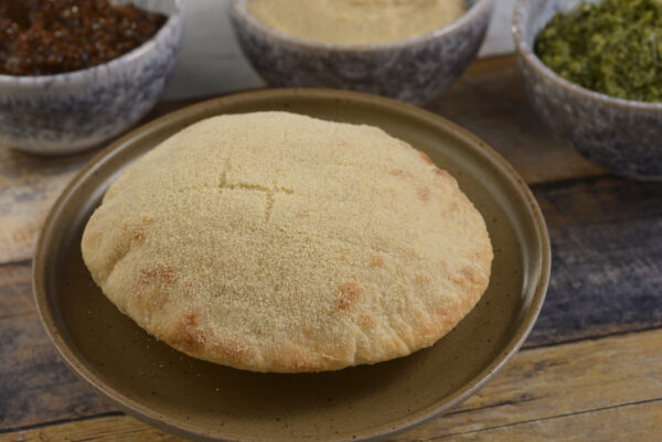 Stone-baked Moroccan Bread with assorted dips