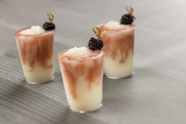 Frozen New York Whiskey Sour: Manifest Whiskey and Manischewitz Blackberry Wine