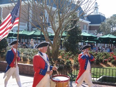 The Spirit of America Fife and Drum Corps provide live entertainment.