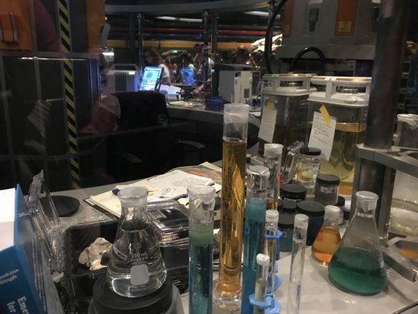 The laboratory has some active experiments going on.