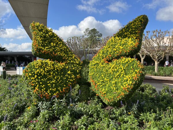 Butterfly topiaries.