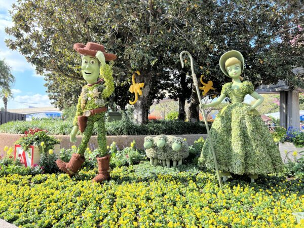 Toy Story topiaries.