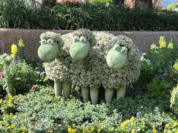 Toy Story topiaries.