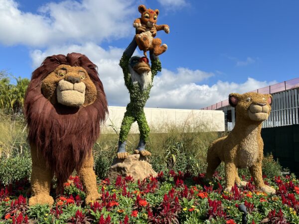 Lion King topiaries.