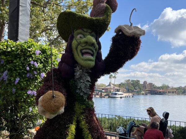 Peter Pan topiaries.