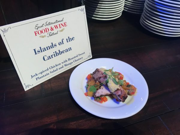 Islands of the Caribbean - Jerk-spiced Chicken with Roasted Sweet Plantain Salad and Mango Chutney