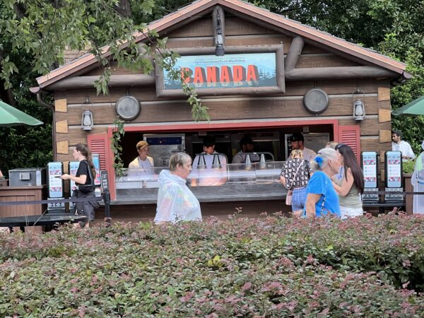 The Canada outdoor kitchen is near the Canada pavilion.