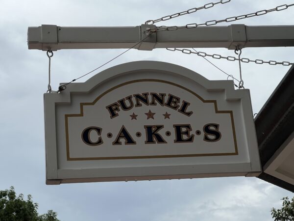 Funnel cakes near the American Adventure.