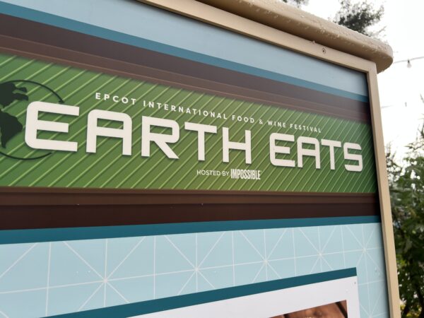 Impossible meatballs at the Earth Eats outdoor kitchen.