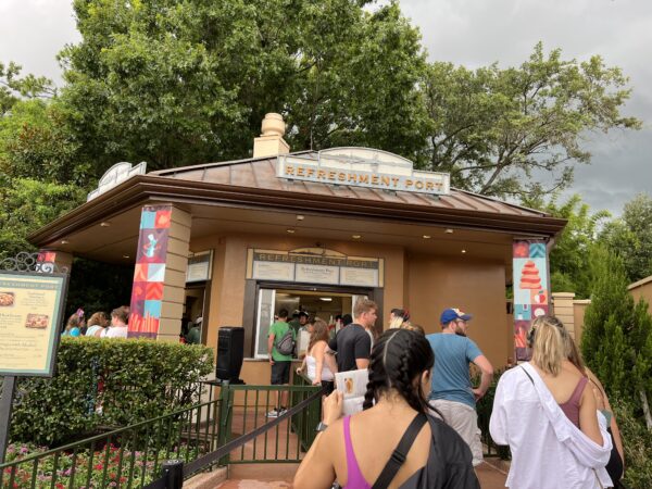 The Refreshment Port is a permanent food service location, but offers limited time options during the Festival.