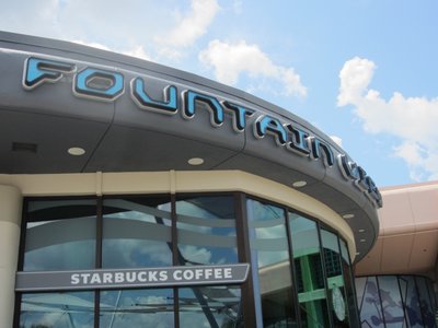 The Fountain View exterior doesn't scream Starbucks - it is understated.