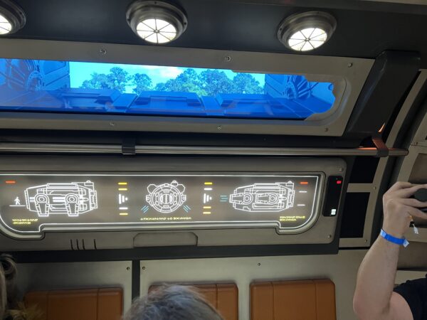 The pod journey is quick, but you have enough time to experience the space.