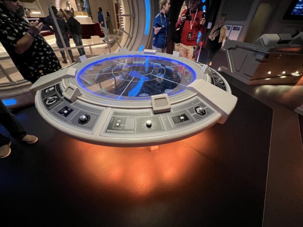 On this table you operate shields to protect the Halcyon.