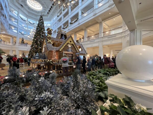 The gingerbread house is very popular!