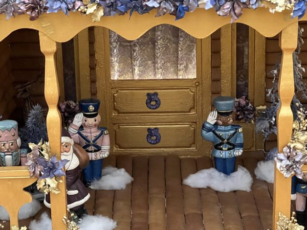 Check out the detail on the porch of the house!