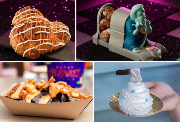 Magic Kingdom treats, including a Mickey Cinnamon Roll. Photo credits (C) Disney Enterprises, Inc. All Rights Reserved 