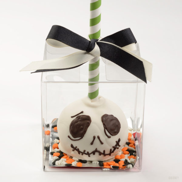 Jack Skellington candy apple. Photo credits (C) Disney Enterprises, Inc. All Rights Reserved 