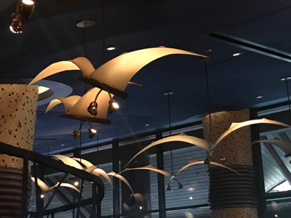 The atmosphere inside Jiko is so cool! Just look at the birds flying overhead!