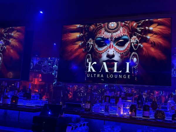 The KALI Dining Room transforms throughout the night from a serene garden to a high-energy lounge.