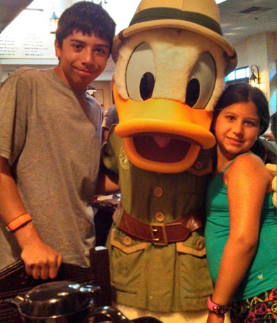 Karen's family seemed to enjoy NextGen - and Donald Duck!