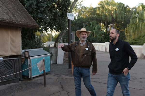 Joe Rohde tours Animal Kingdom with Kyle Price, Art Director. Photo credits (C) Disney Enterprises, Inc. All Rights Reserved 
