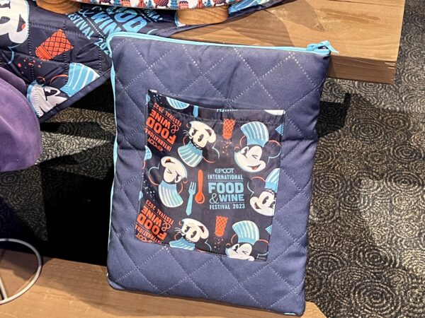 EPCOT Food and Wine Festival blanket in a carrying and storage case.