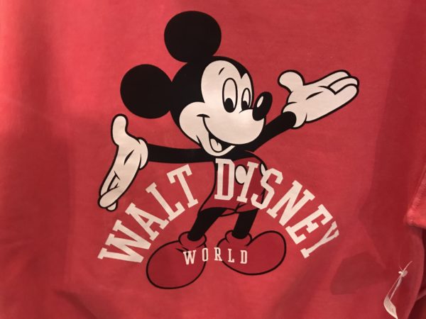 Vintage Mickey appears on these washed sweatshirts!