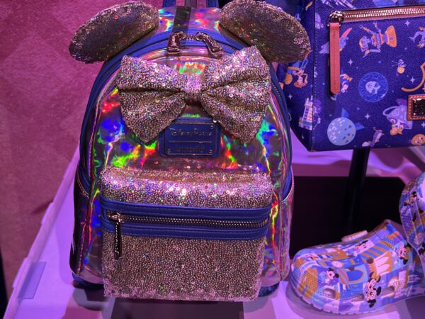 Gold Loungefly mini backpack.