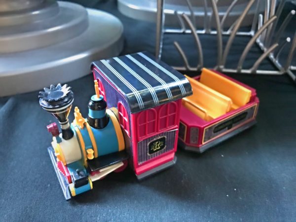 Here's a figurine of the train ride vehicle!