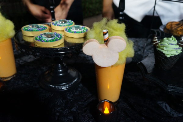 Nothing says fall like candy corn, and this Candy Corn Milkshake screams fall! It's topped with cotton candy and a marshmallow Mickey!