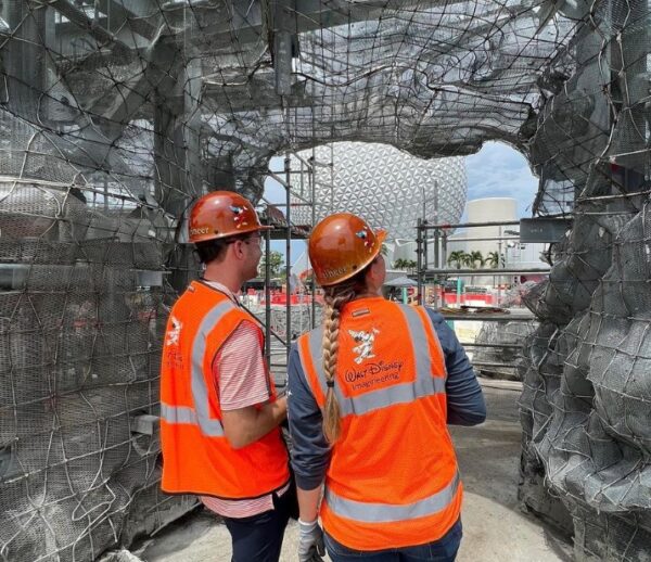 Disney Imagineers overseeing the project site. Photo Credits © Disney Enterprises, Inc. All Rights Reserved.